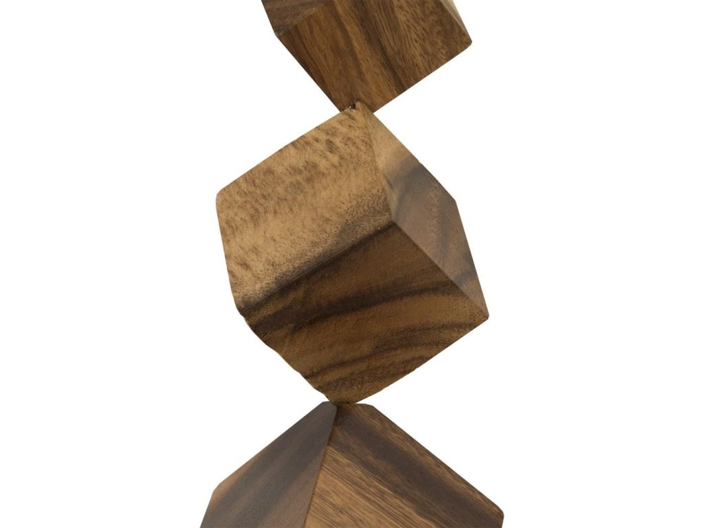 Dice Wall Art, Chamcha Wood, Natural - image 1