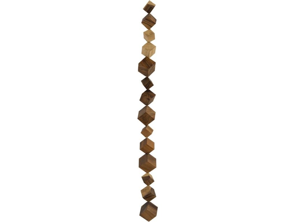 Dice Wall Art, Chamcha Wood, Natural - main image