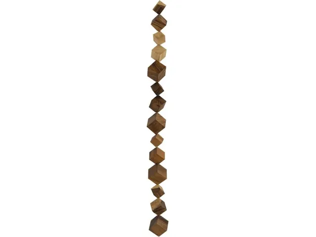Dice Wall Art, Chamcha Wood, Natural