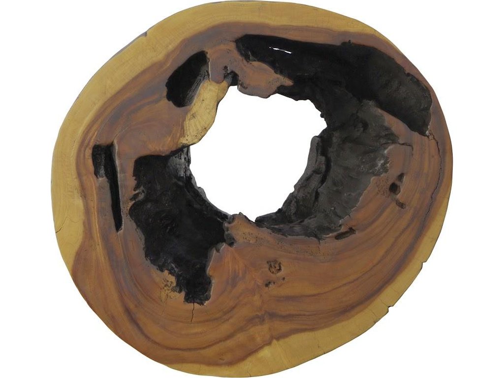 Chamcha Wood Side Table, Burnt Edge - image 1