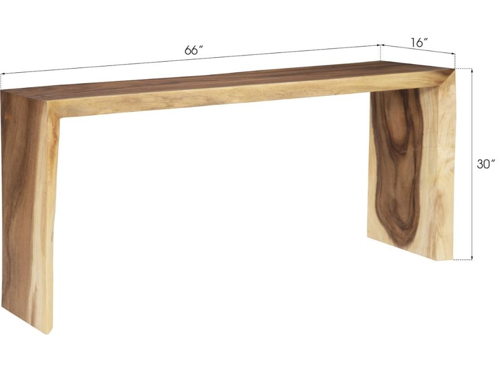 Waterfall Console Table, Natural - image 4