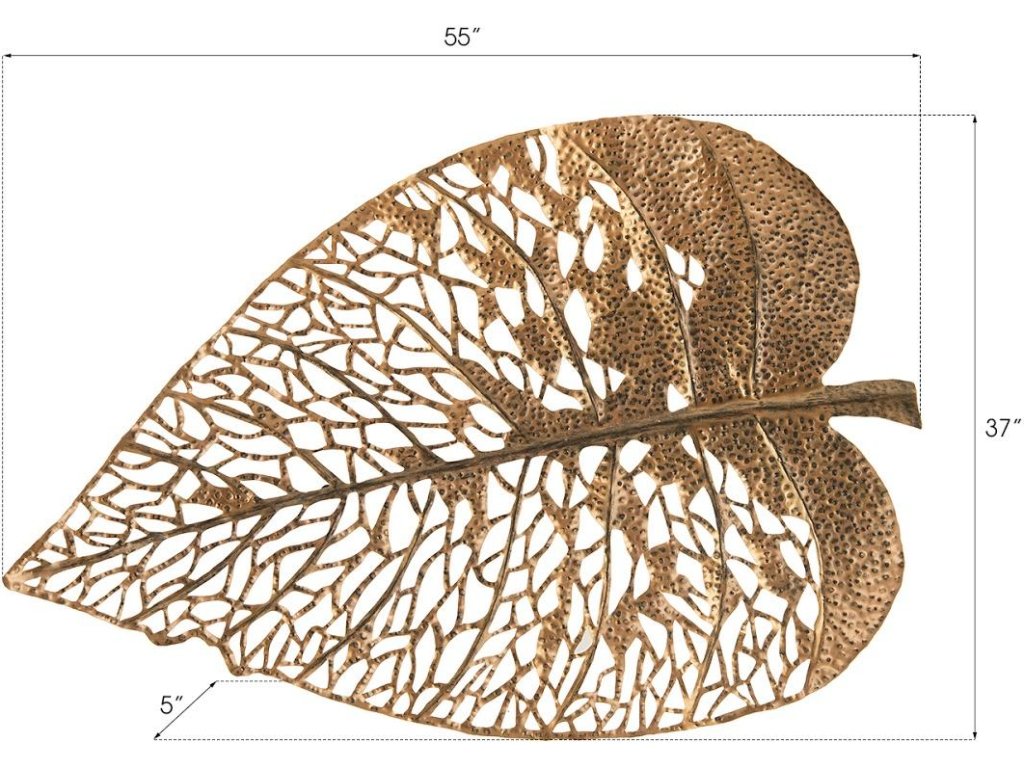 Birch Leaf Wall Art, Copper, LG - image 3
