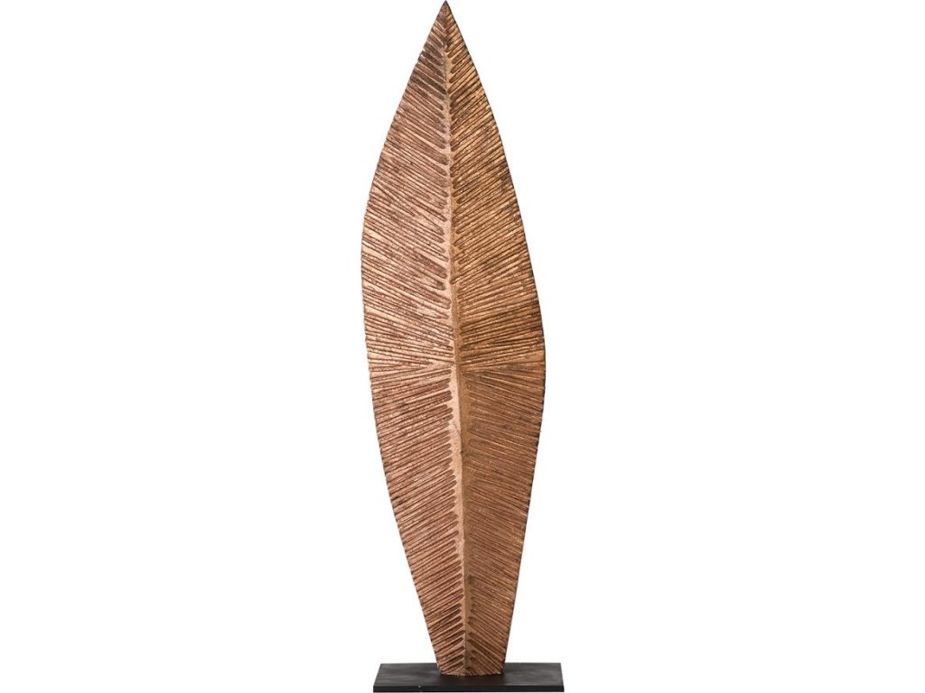 Carved Leaf on Stand, Copper Leaf, MD - main image