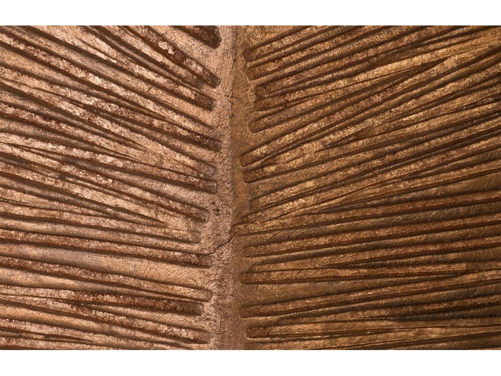 Carved Leaf on Stand, Copper Leaf, SM - image 2