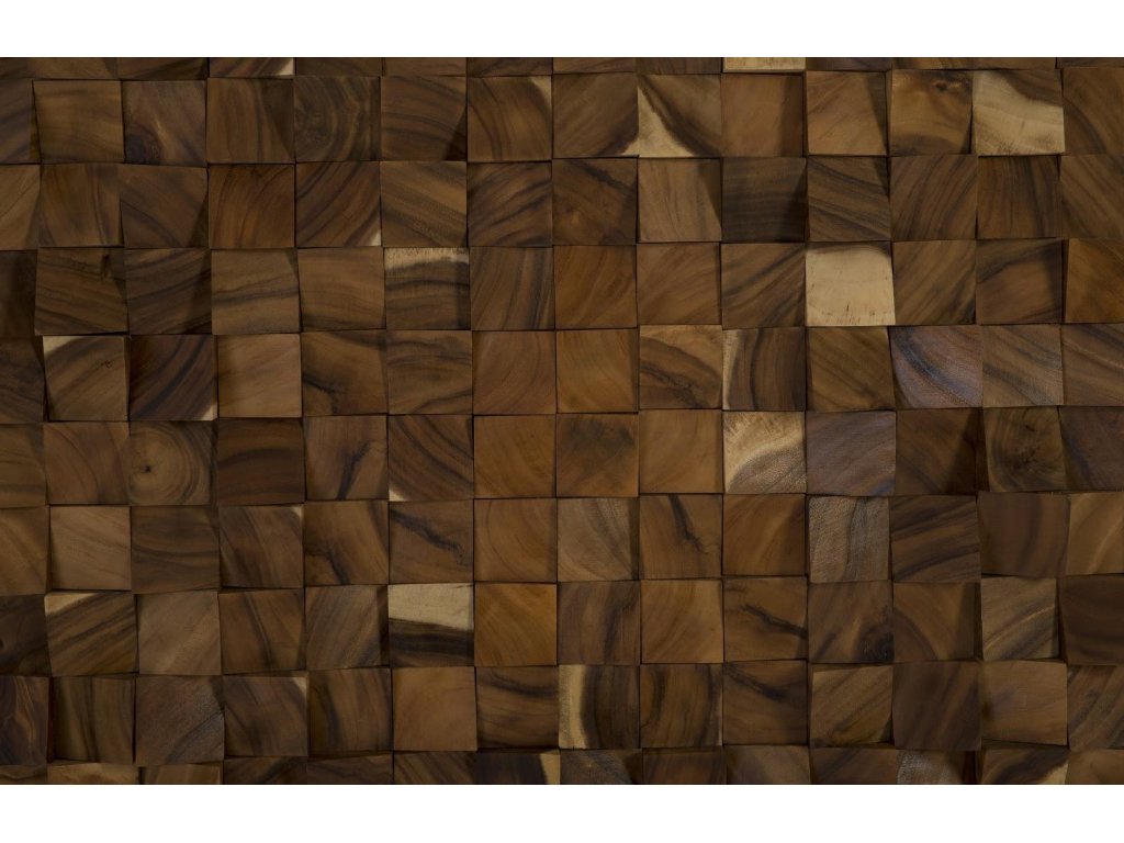 Blocks Wall Art, Chamcha Wood, Natural, LG - image 2