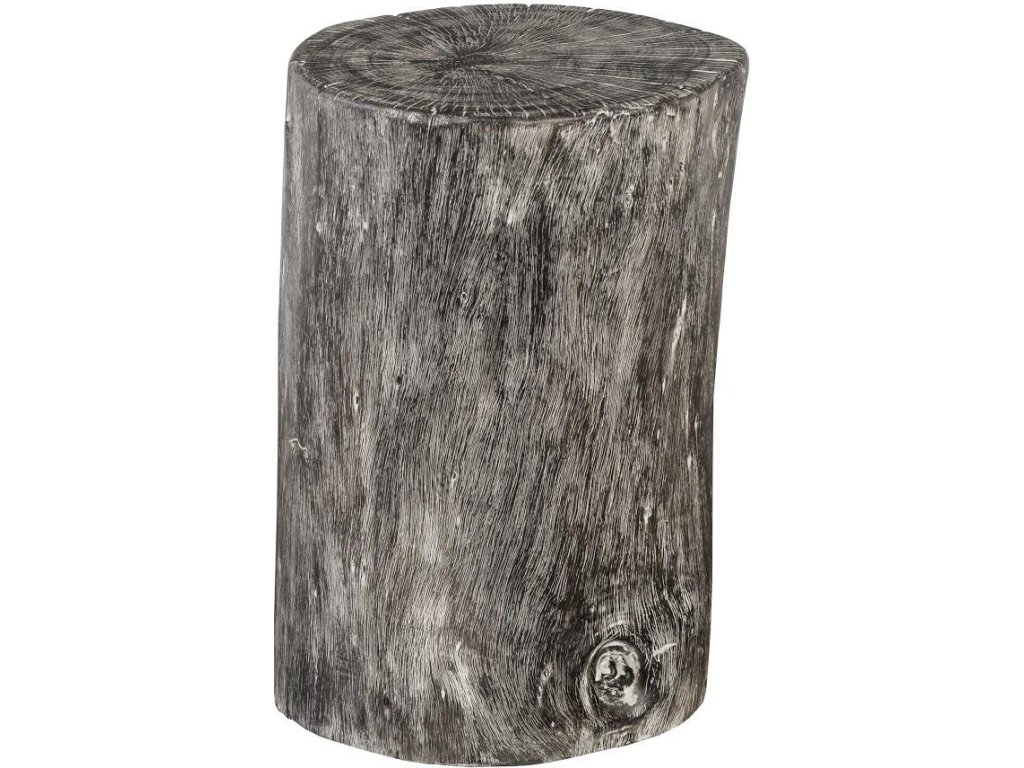 Chamcha Wood Stool, Gray Stone - main image