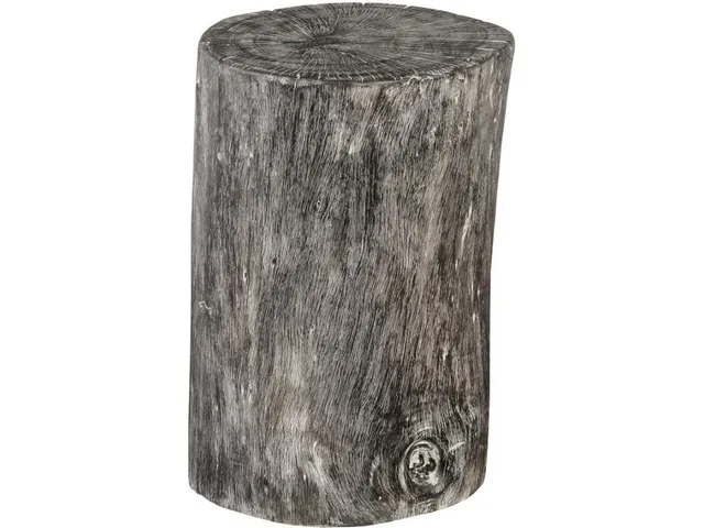 Chamcha Wood Stool, Gray Stone