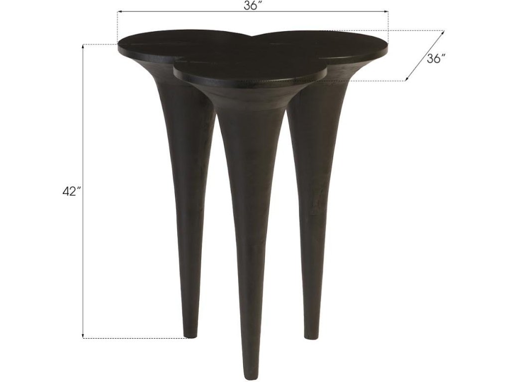 Marley Bar Table, Chamcha Wood, Burnt Finish - image 3