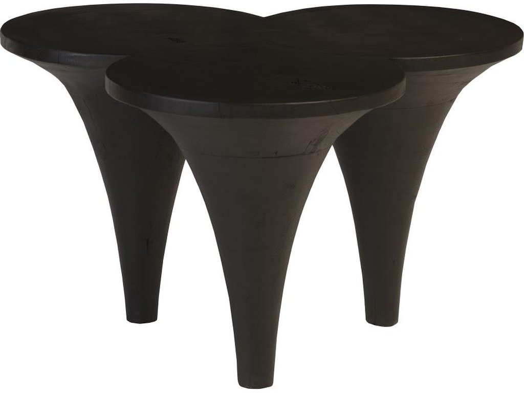 Marley Coffee Table, Chamcha Wood, Burnt Finish - main image