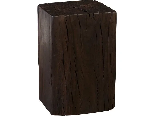 Black Wood Stool