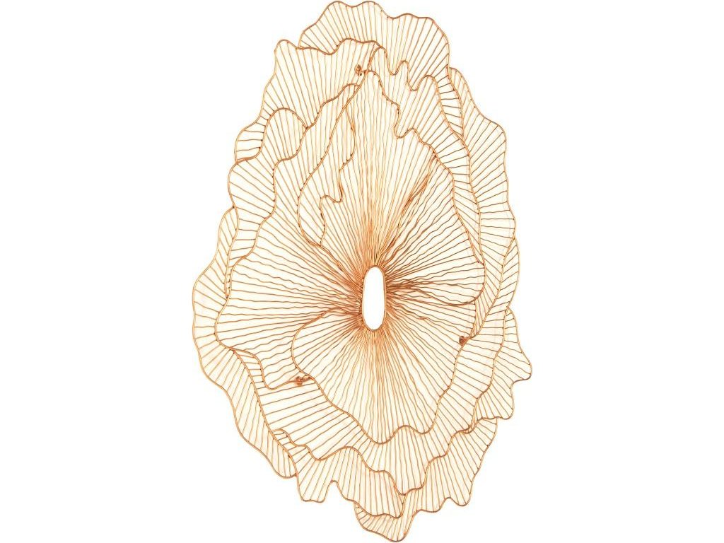 Poppy Flower Wall Art, Copper, LG - image 1