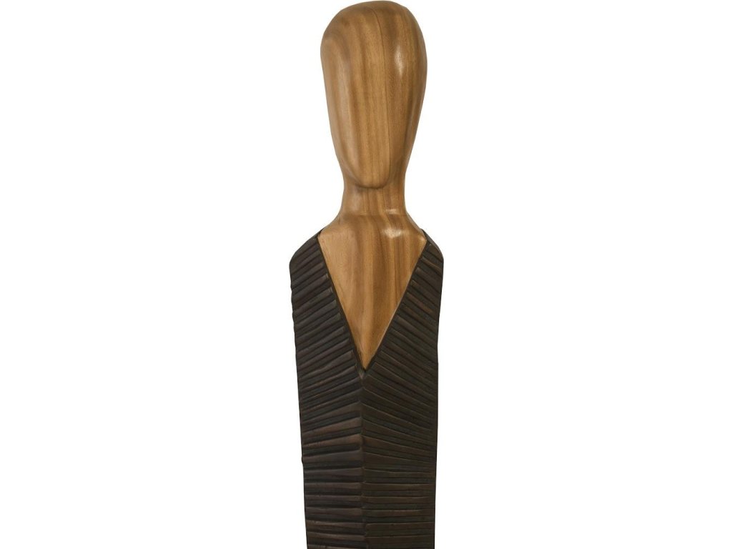 Vested Male Sculpture, Small, Chamcha, Natural, Black, Copper - image 1