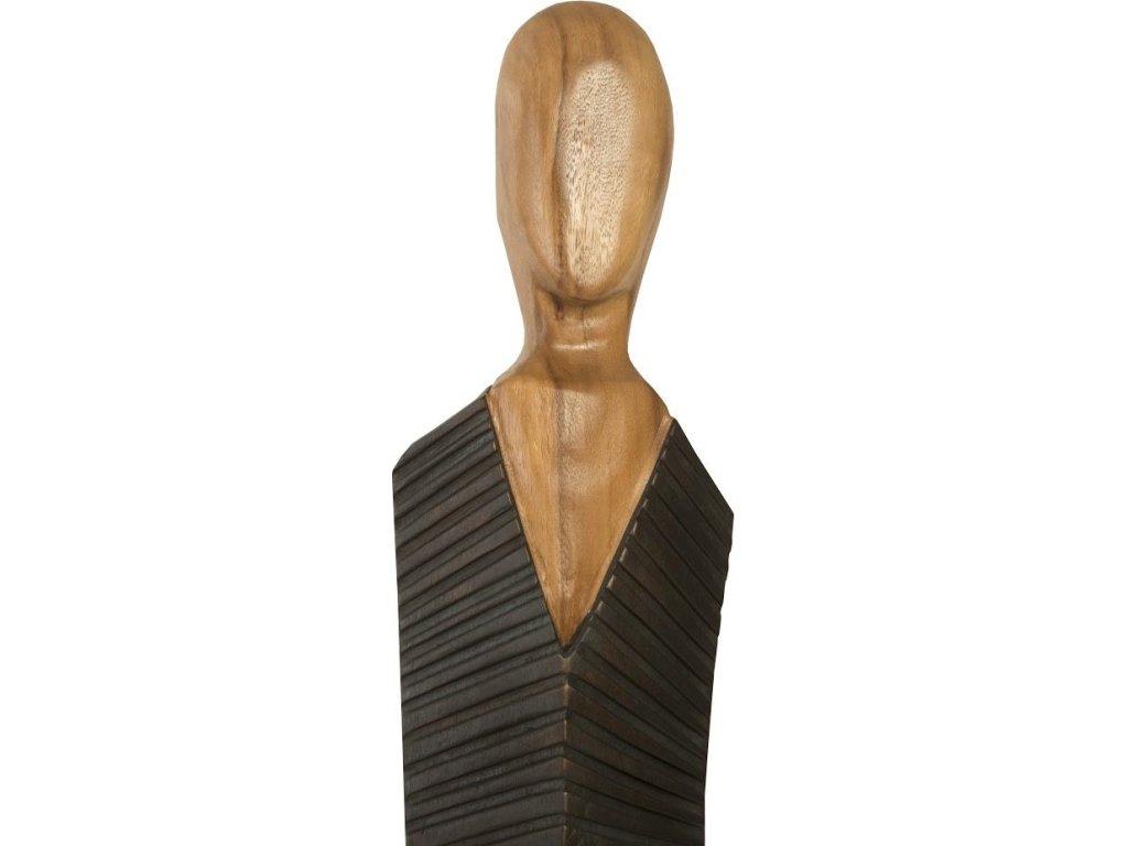 Vested Male Sculpture, Large, Chamcha, Natural, Black, Copper - image 1