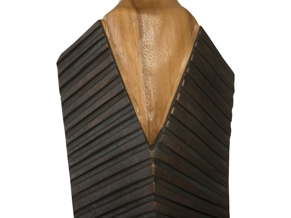 Vested Male Sculpture, Large, Chamcha, Natural, Black, Copper - image 2