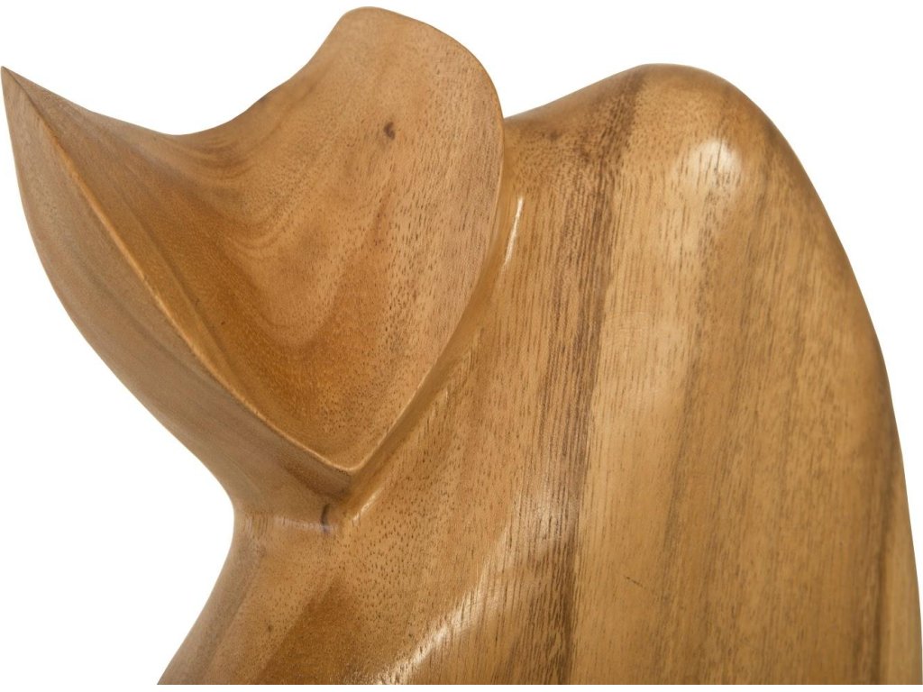 Nuzzled Cat Sculpture, Natural - image 2
