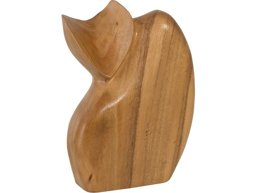 Nuzzled Cat Sculpture, Natural - main image