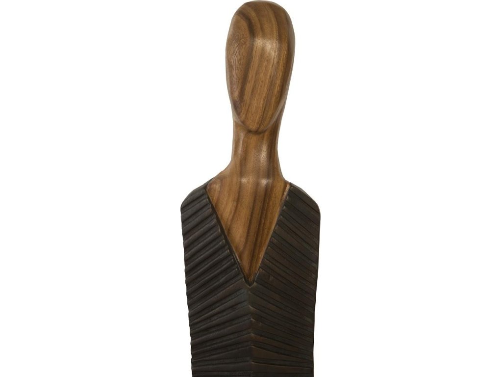 Vested Male Sculpture, Medium, Chamcha, Natural, Black, Copper - image 1