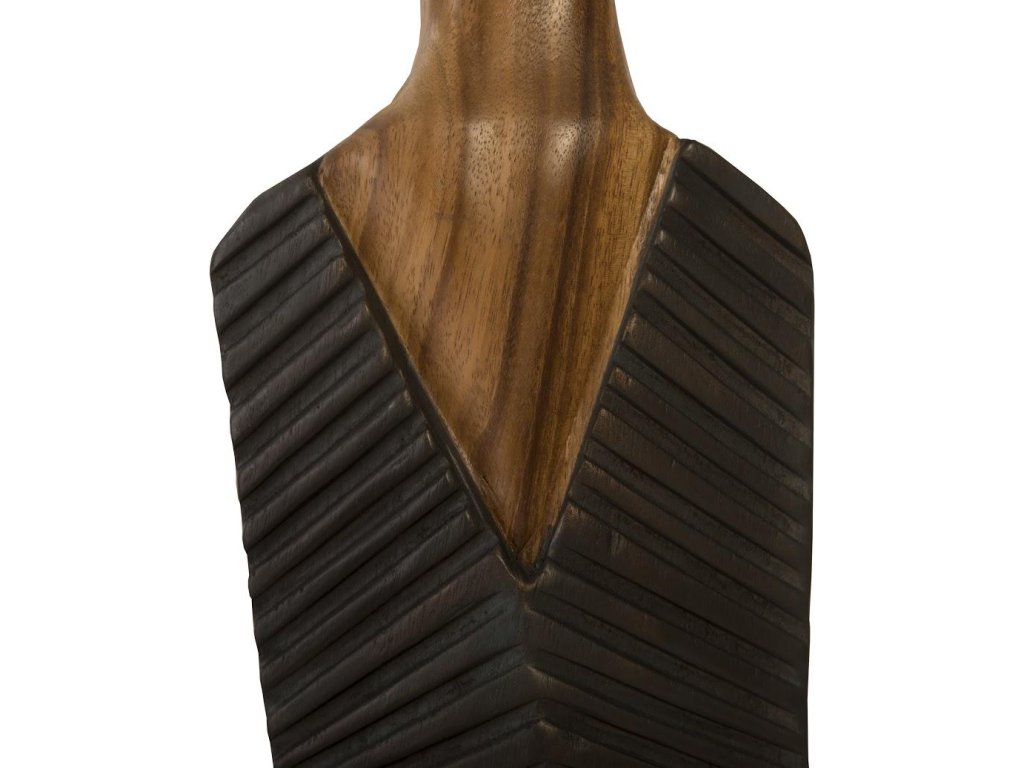 Vested Male Sculpture, Medium, Chamcha, Natural, Black, Copper - image 2