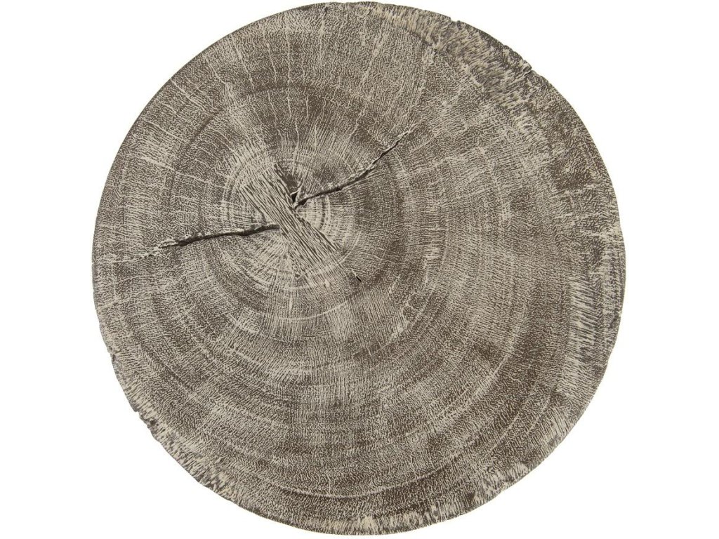 Curved Wood Stool, Thick , Gray Stone, Gray Stone - image 1