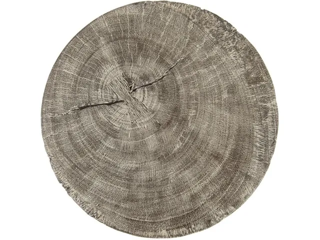 Curved Wood Stool, Thick , Gray Stone, Gray Stone - Alternative View