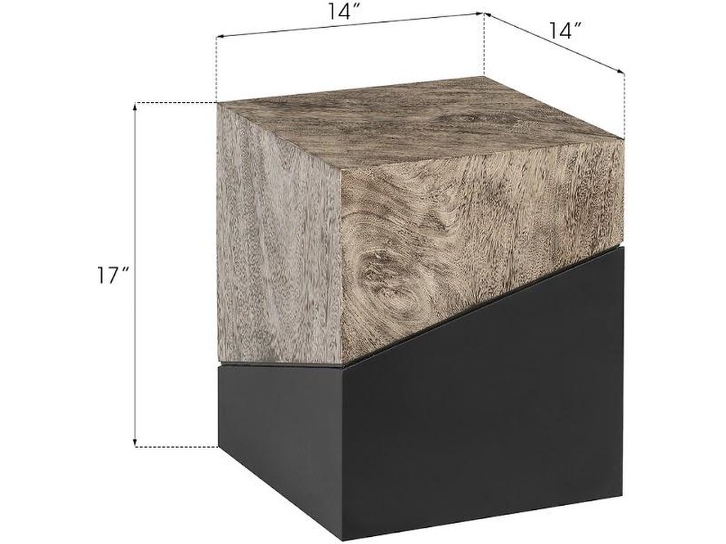 Geometry Stool, Gray Stone - image 3