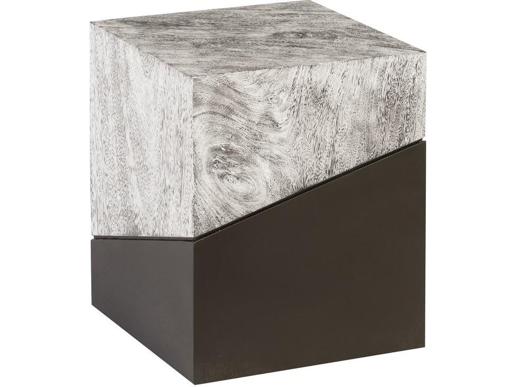Geometry Stool, Gray Stone - main image