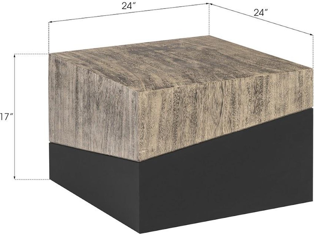 Geometry Small Coffee Table, Gray Stone - image 4