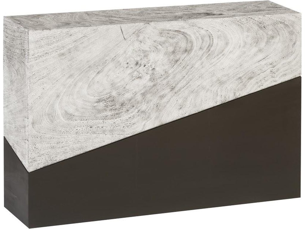 Geometry Console Table, Gray Stone - main image