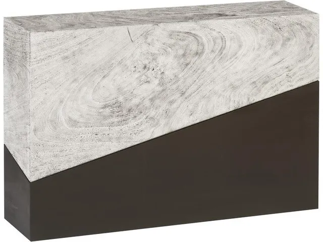 Geometry Console Table, Gray Stone