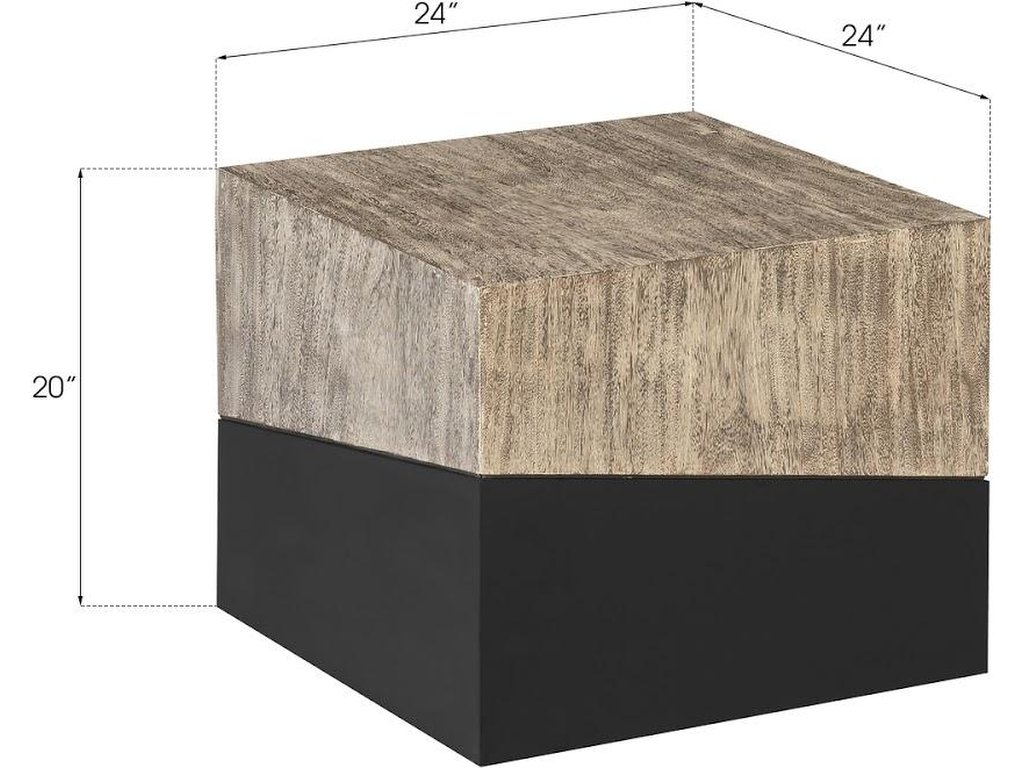 Geometry Side Table, Gray Stone - image 3