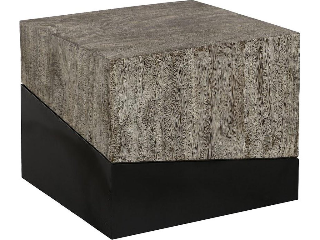 Geometry Side Table, Gray Stone - main image