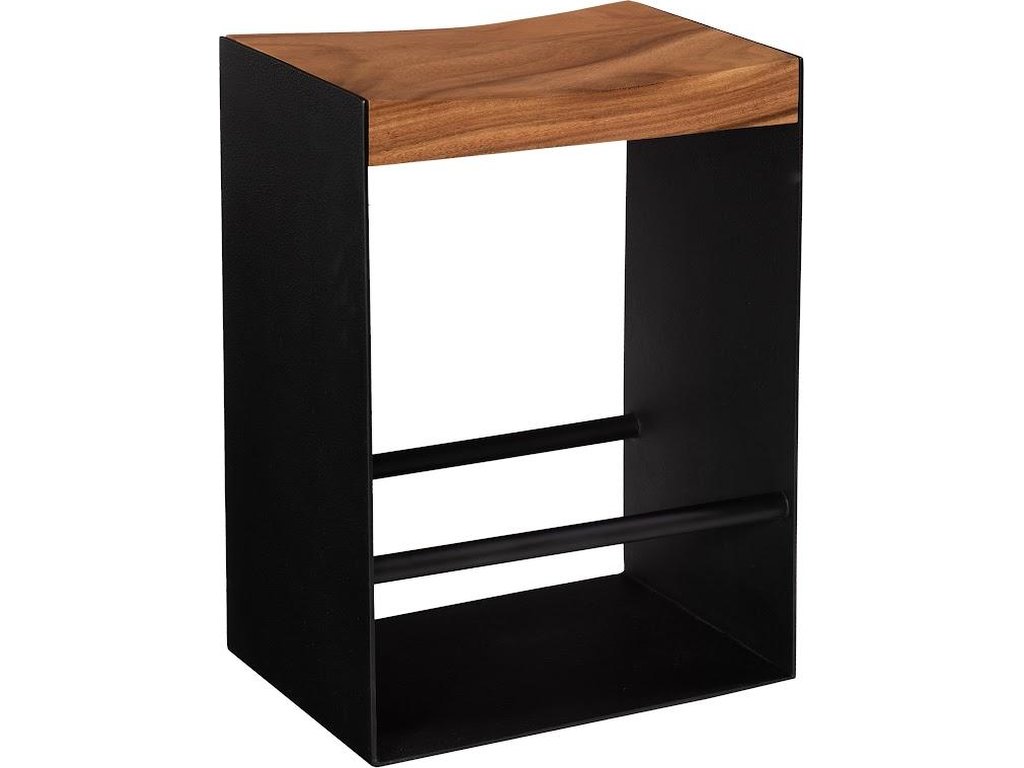 Iron Frame Counter Stool, Natural - main image