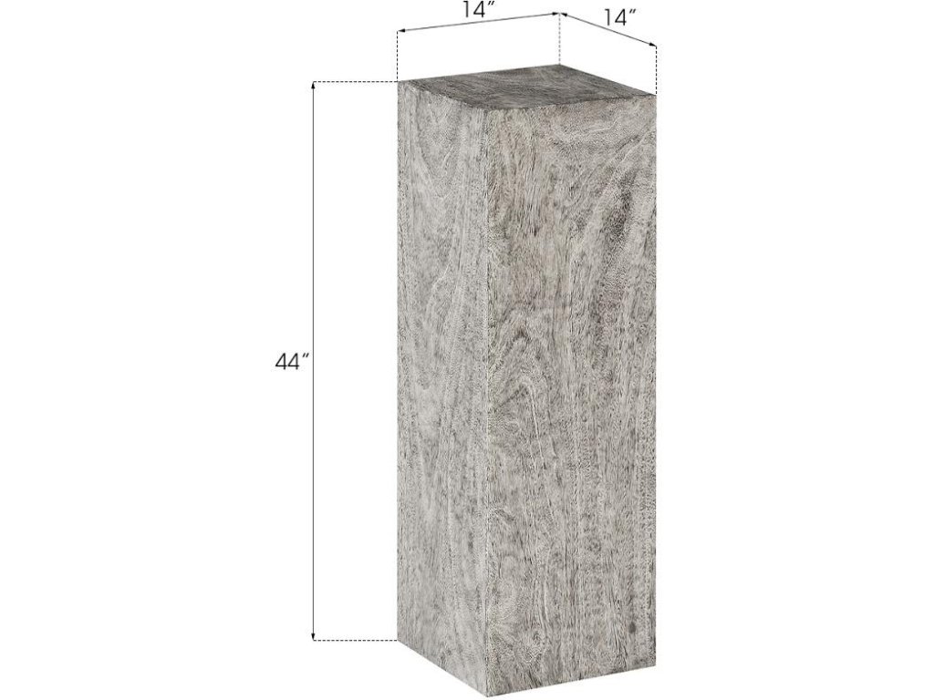 Prism Pedestal, Large, Gray Stone - image 3