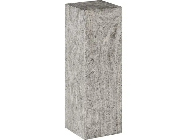 Prism Pedestal, Large, Gray Stone