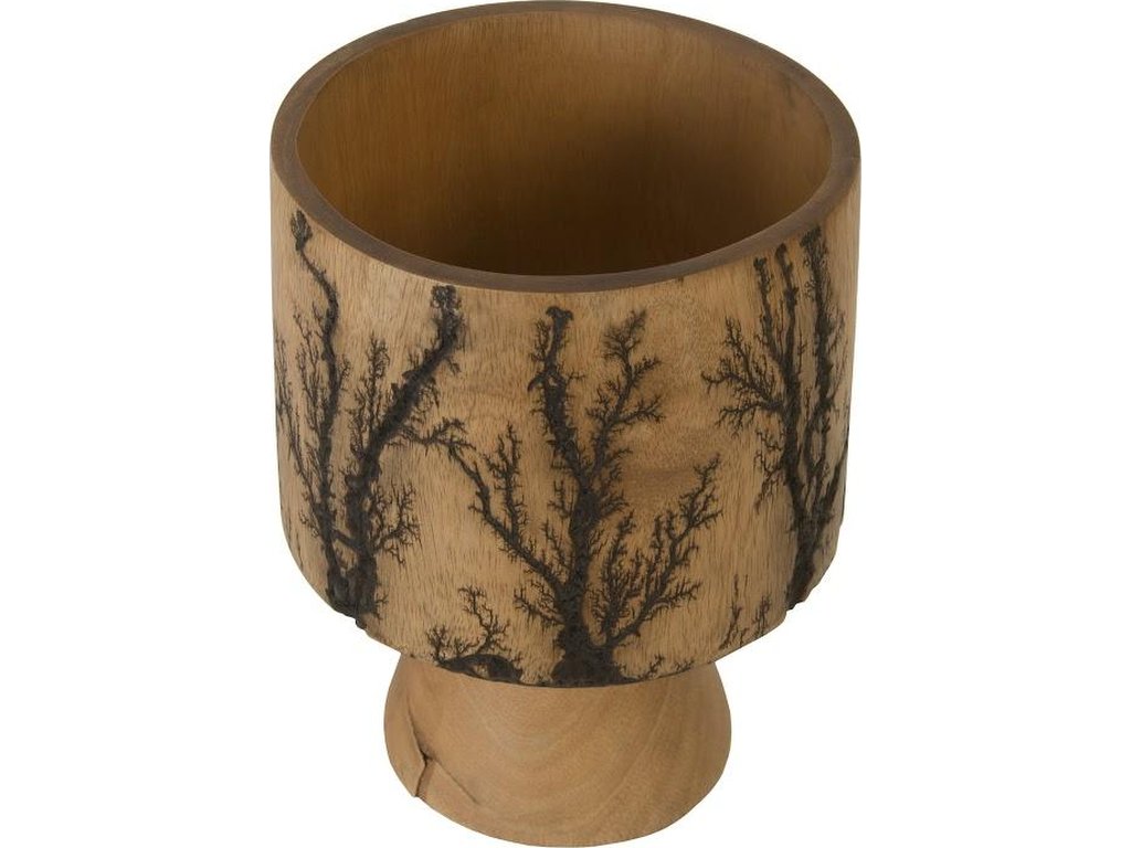 Lightning Vase, Mango Wood, Cup Shape - image 1