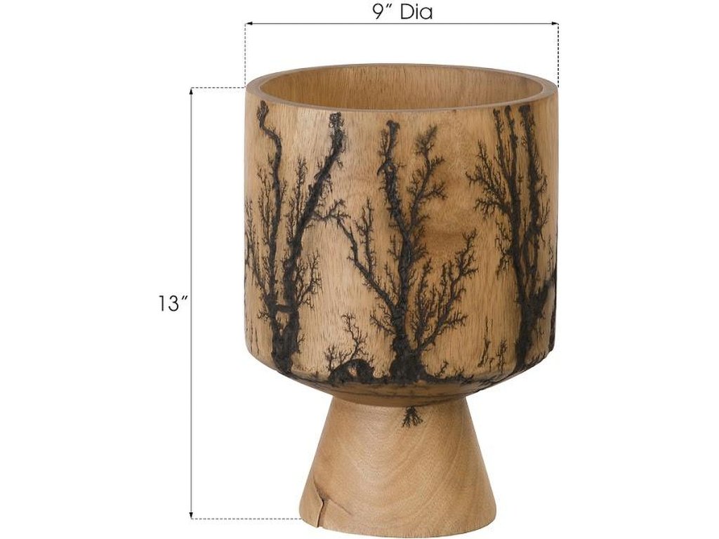 Lightning Vase, Mango Wood, Cup Shape - image 3