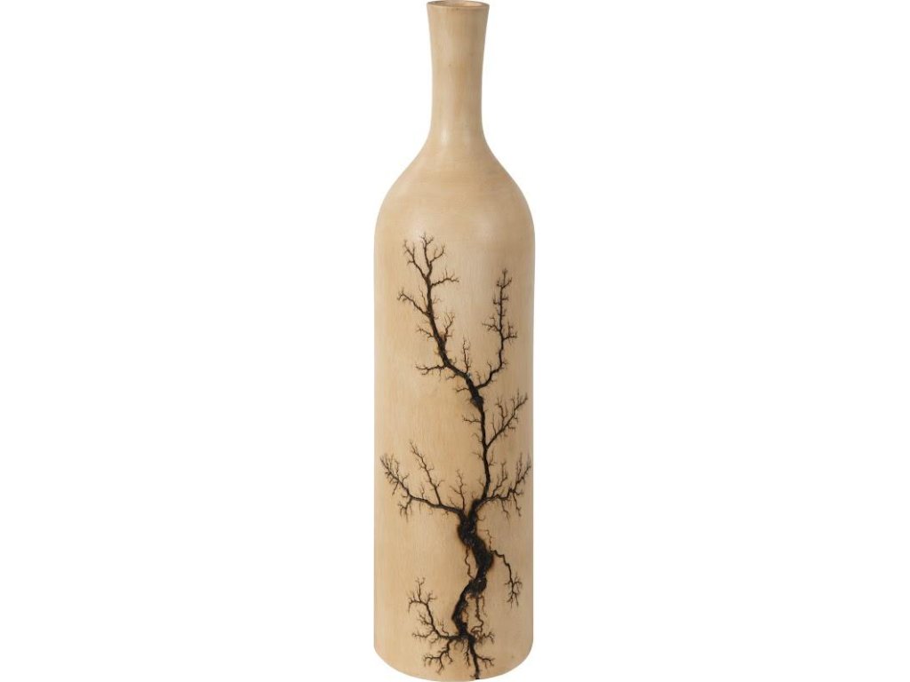 Lightning Bottle, Mango Wood, Long Neck - image 1