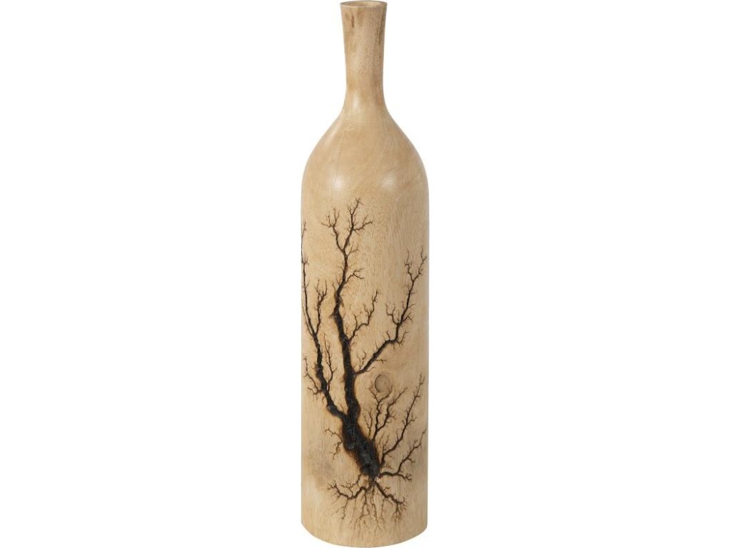 Lightning Bottle, Mango Wood, Long Neck - image 2