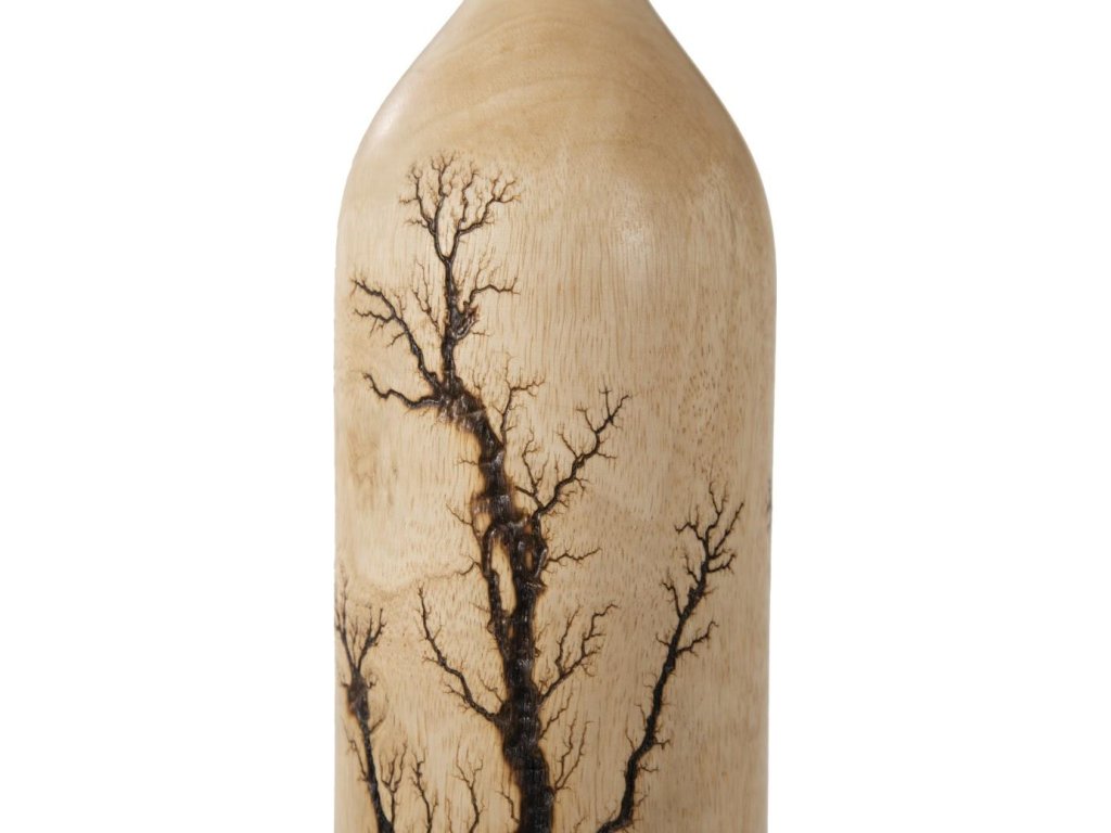 Lightning Bottle, Mango Wood, Long Neck - image 4