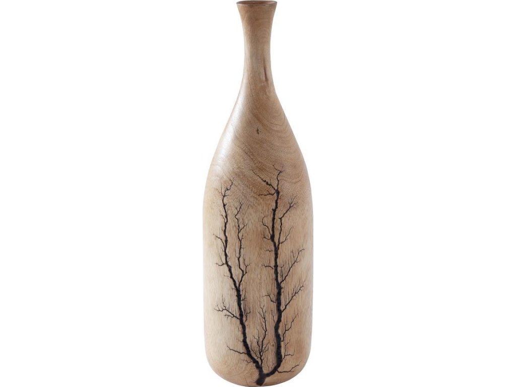 Lightning Bottle, Mango Wood, Curved Neck - main image