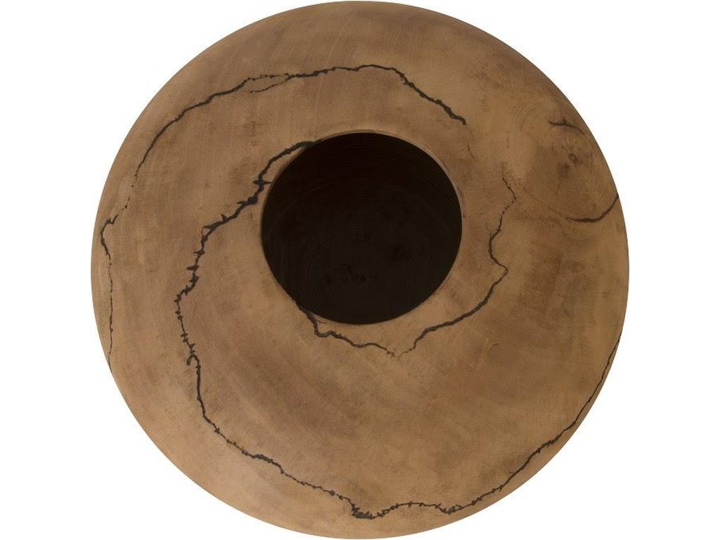Lightning Vase, Mango Wood, Low 13"-14"Dia - image 1