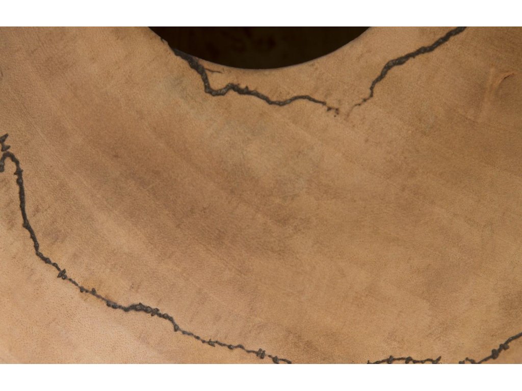 Lightning Vase, Mango Wood, Low 13"-14"Dia - image 2