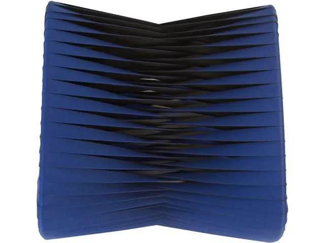 Seat Belt Ottoman, Blue/Black - Alternative View