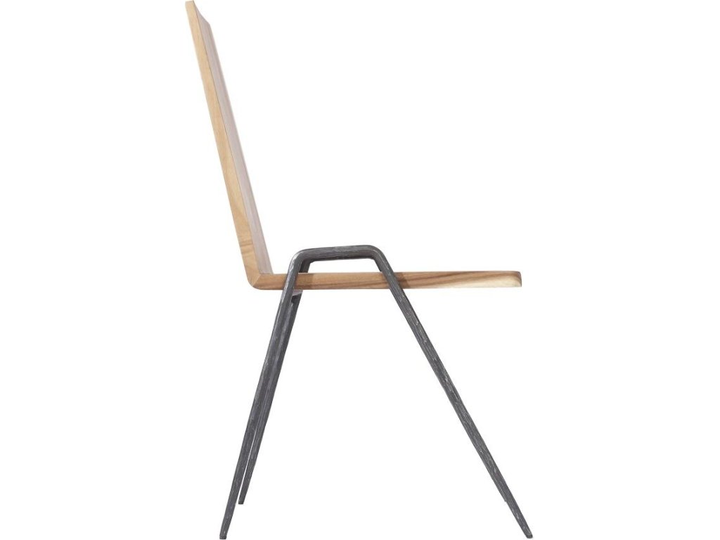 Forged Leg Dining Chair, Natural, Metal - image 2