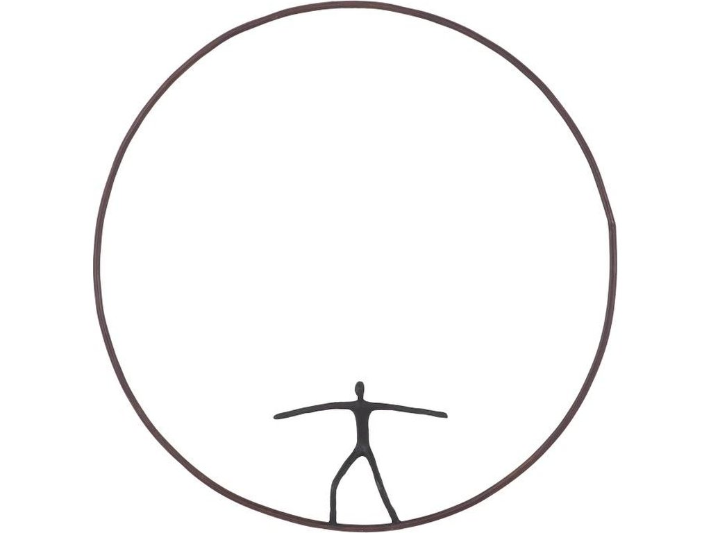 Olympic Figure in Iron Ring, Black, Rust, Style C - main image