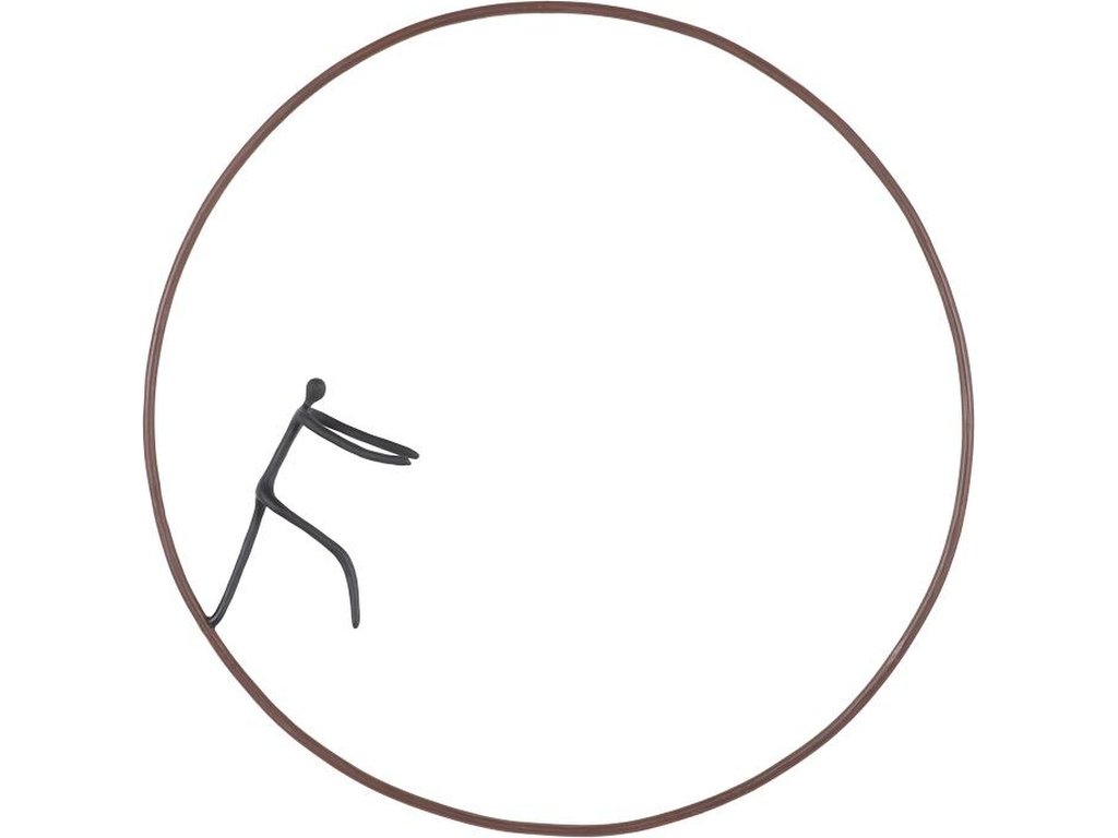 Olympic Figure in Iron Ring, Black, Rust, Style D - main image