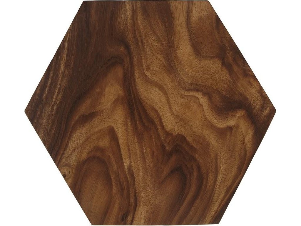 Honeycomb Side Table, Chamcha Wood, LG - image 1