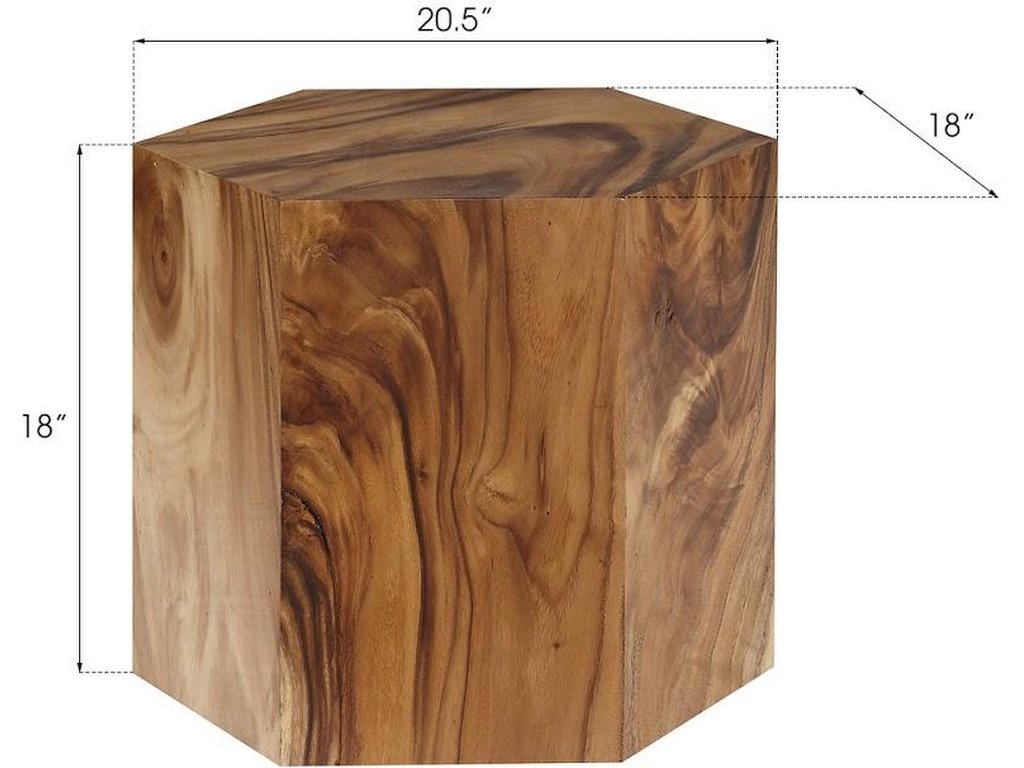 Honeycomb Side Table, Chamcha Wood, SM - image 2