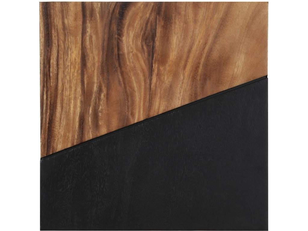 Geometry Wood Wall Tiles, Chamcha Wood, Natural, Black - main image