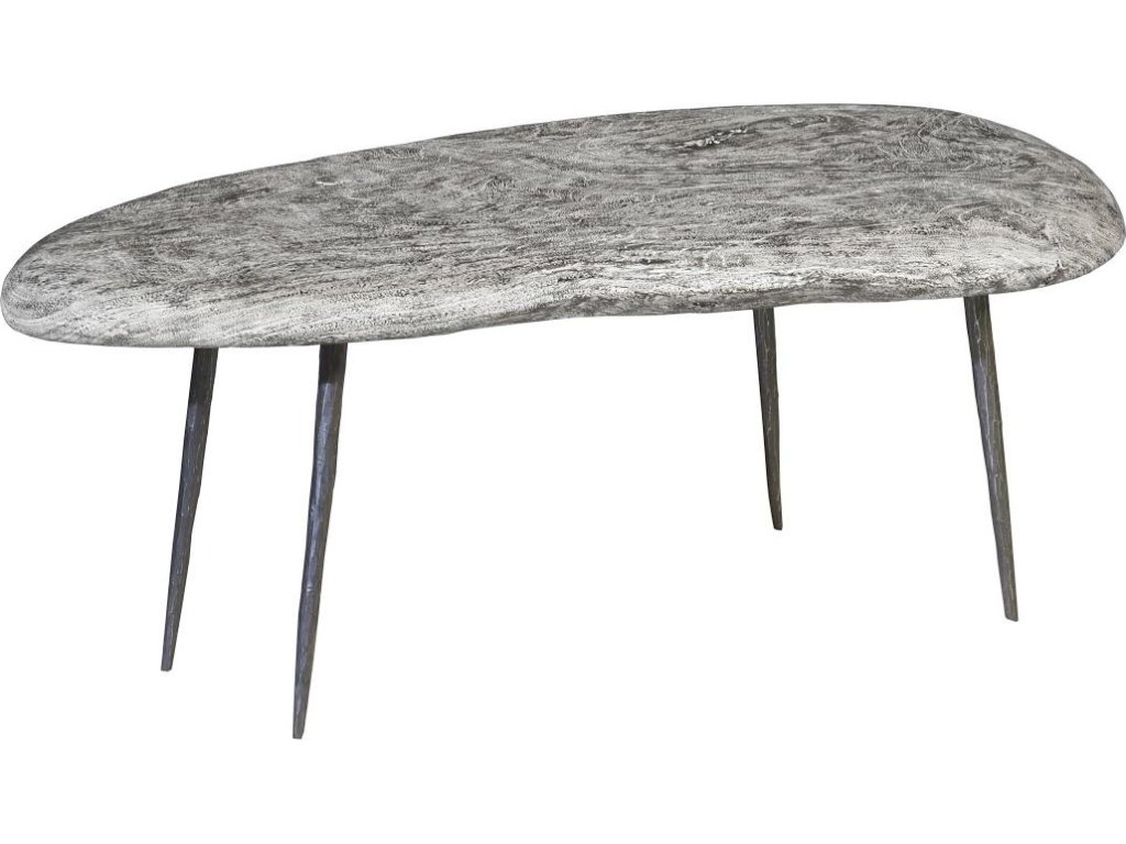 Skipping Stone Coffee Table With Forged Legs, SM - main image